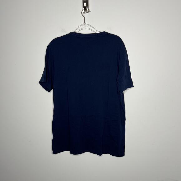 Polo Ralph Lauren Shirt Mens XL Navy USA Flag Embroidered Pony Graphic Crewneck - Picture 2 of 10
